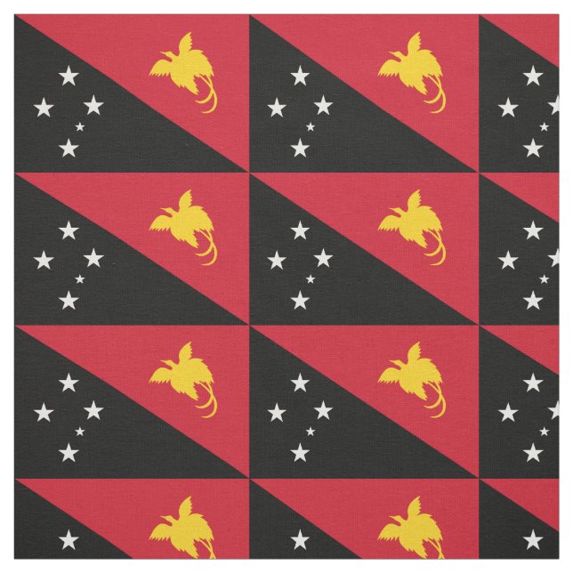 Tela Bandera de Papua Nueva Guinea (Retal)