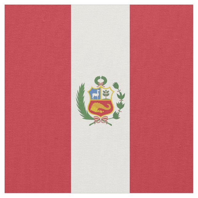 Tela Bandera de Perú (De cerca)