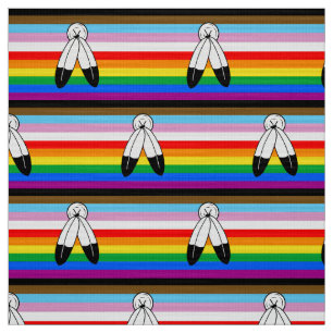 Tela Bandera de Progreso de Orgullo LGBTQ+ Two-Spirit