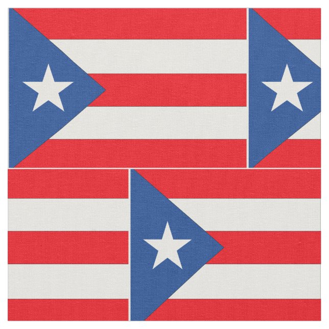 Tela Bandera de Puerto Rico (De cerca)