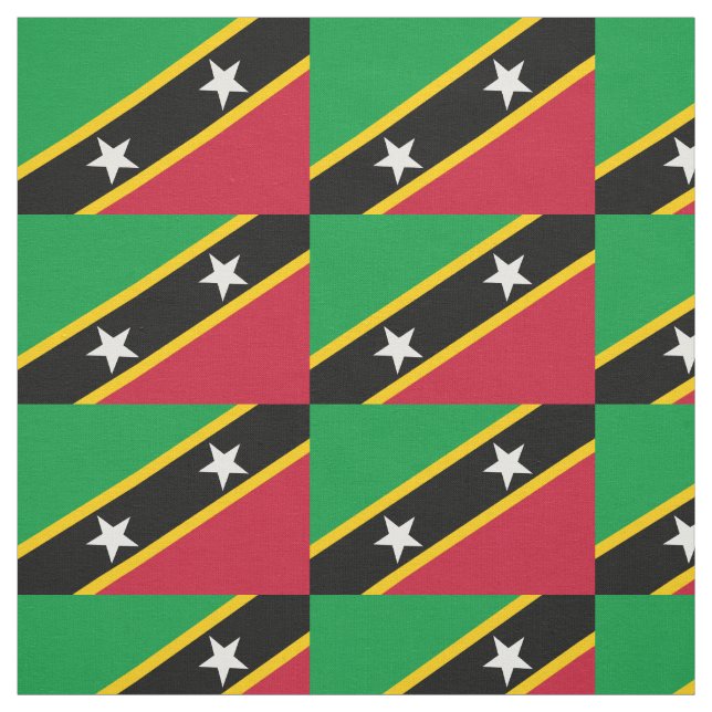 Tela Bandera de Saint Kitts y Nevis (Retal)