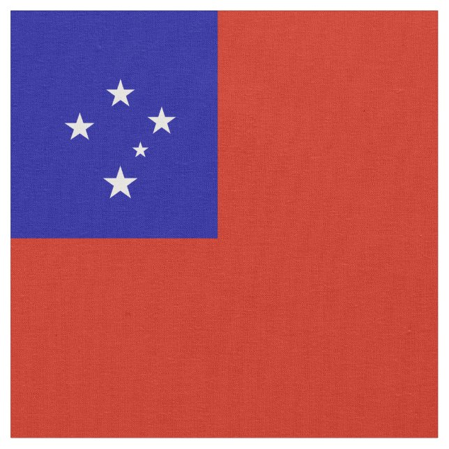 Tela Bandera de Samoa (De cerca)