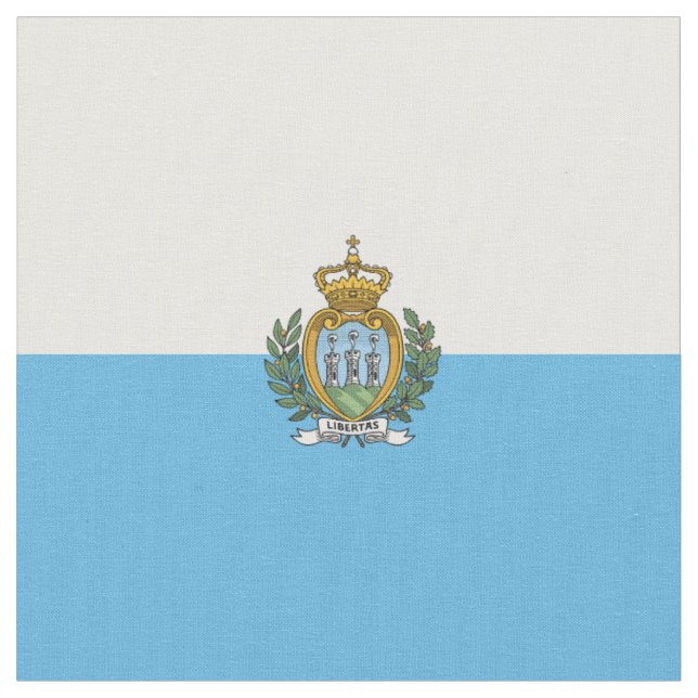 Tela Bandera de San Marino (De cerca)