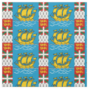 Tela Bandera de San Pedro y Miquelón