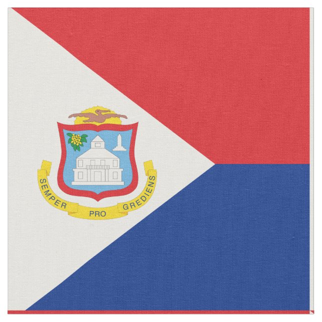 Tela bandera de Sint Maarten (De cerca)