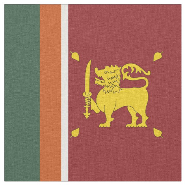 Tela Bandera de Sri Lanka (De cerca)
