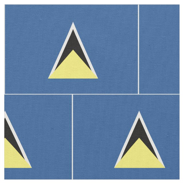 Tela Bandera de St Lucia (De cerca)