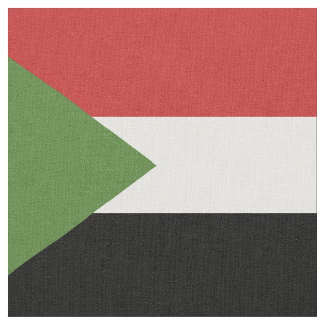 Tela Bandera de Sudán (De cerca)