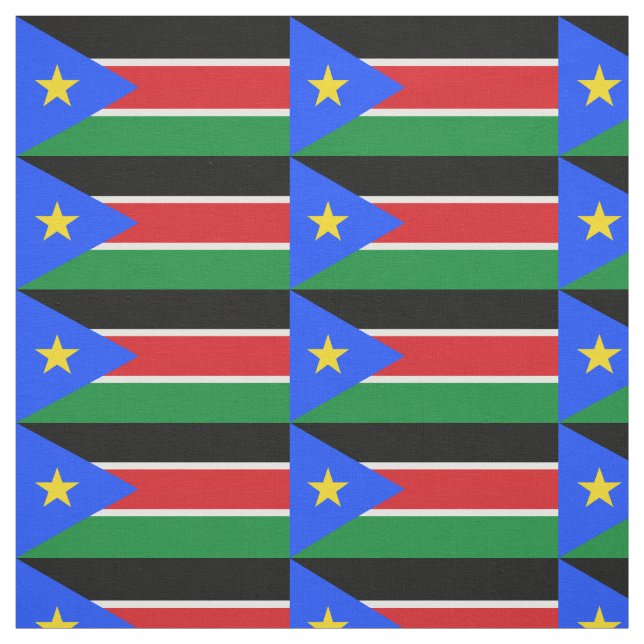 Tela Bandera de Sudán del Sur (Retal)