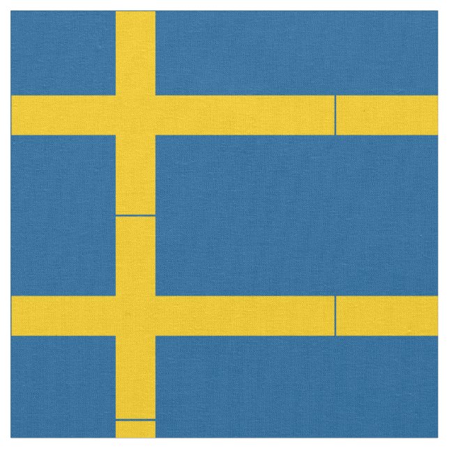 Tela Bandera de Suecia (De cerca)