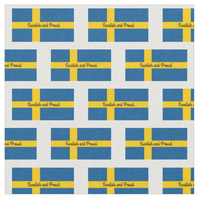 Tela Bandera de Suecia - Editar texto (De cerca)