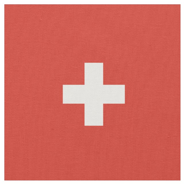 Tela Bandera de Suiza (De cerca)
