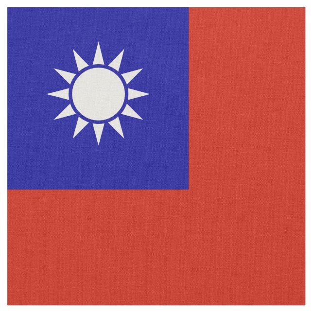 Tela Bandera de Taiwán (De cerca)