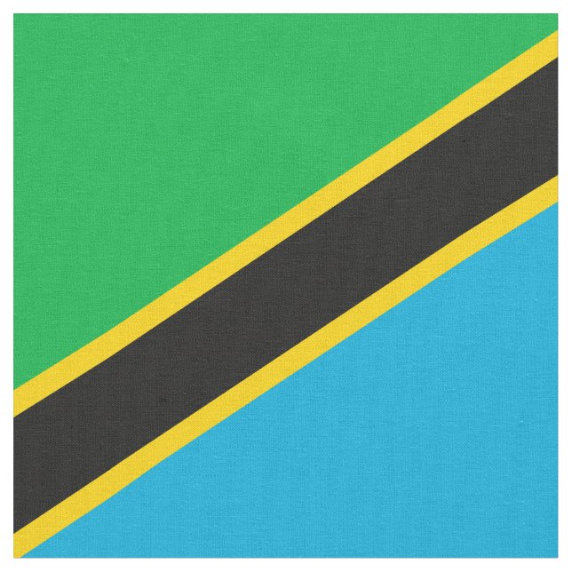 Tela Bandera de Tanzania (De cerca)