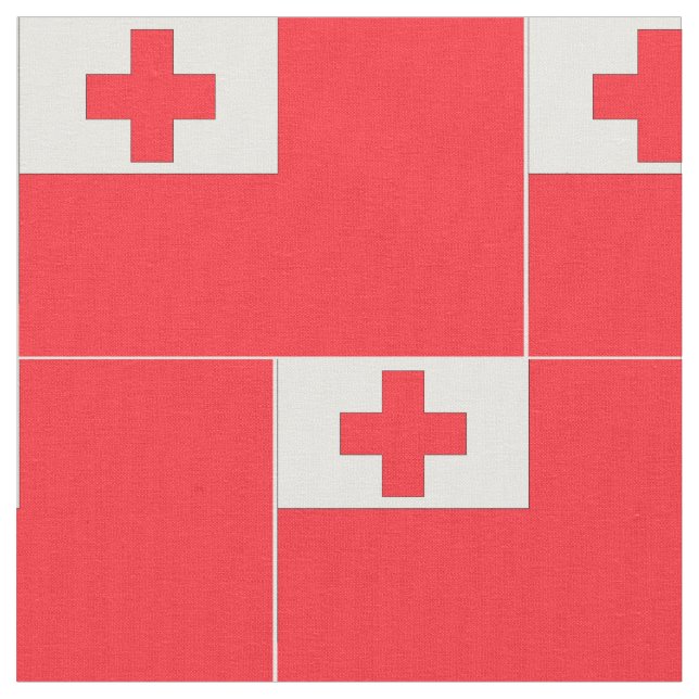 Tela Bandera de Tonga (De cerca)