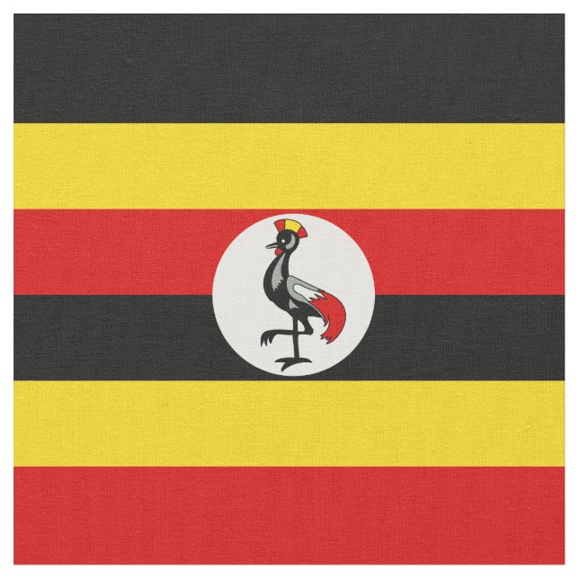 Tela Bandera de Uganda (De cerca)