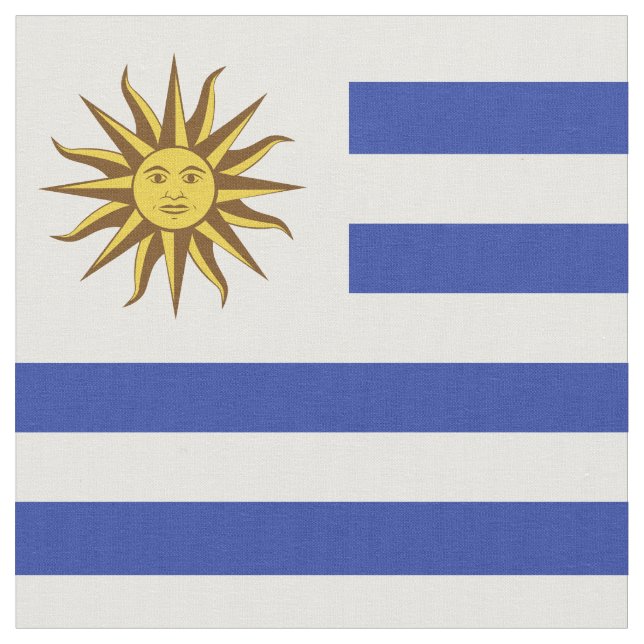 Tela Bandera de Uruguay (De cerca)