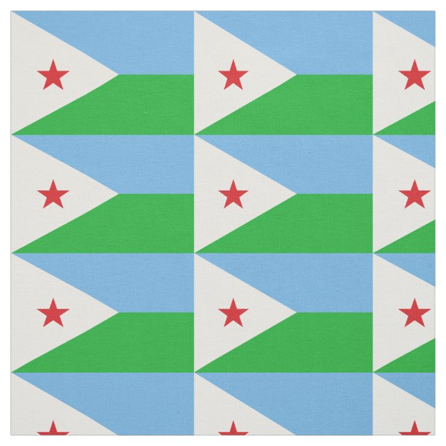 Tela Bandera de Yibuti (Retal)