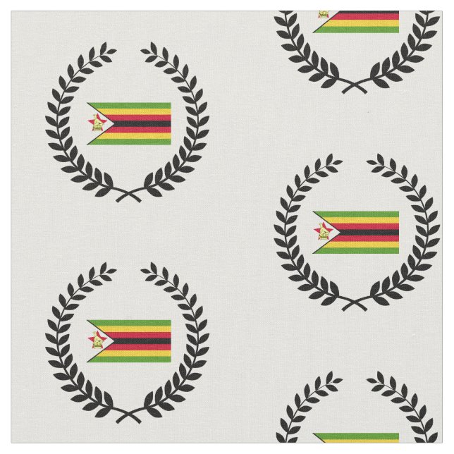 Tela Bandera de Zimbabue (De cerca)