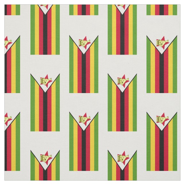 Tela Bandera de Zimbabue (Retal)