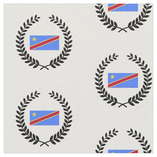 Tela Bandera del Congo (De cerca)