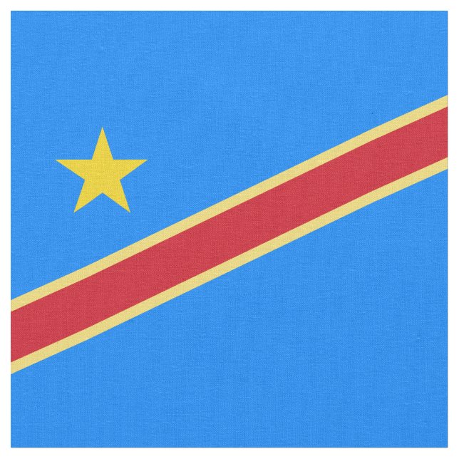 Tela Bandera del Congo (De cerca)