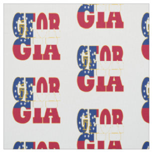 Tela bandera del estado americano de Georgia