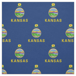 Tela Bandera del estado de Kansas