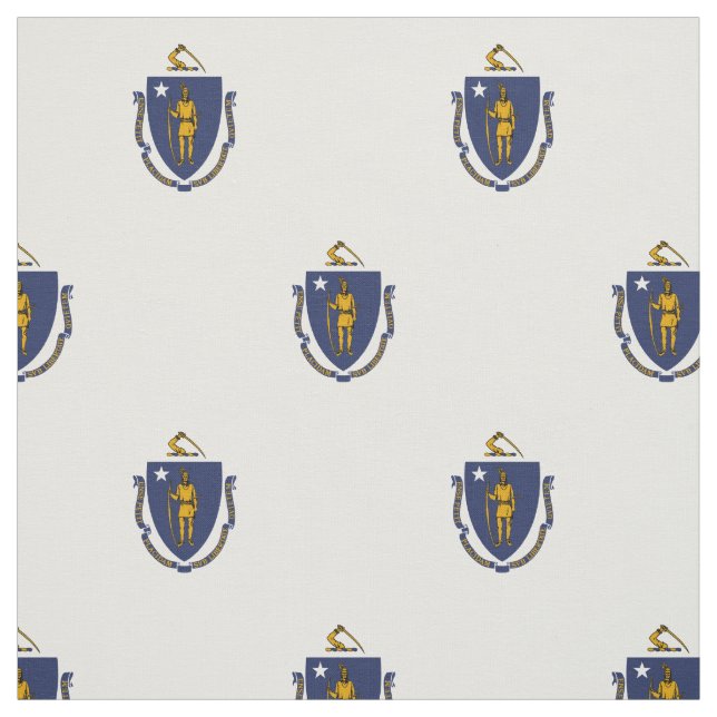 Tela Bandera del estado de Massachusetts (Retal)