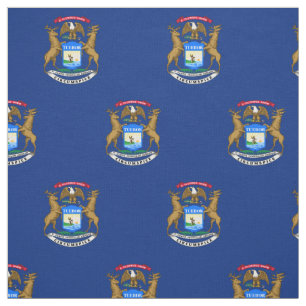 Tela Bandera del estado de Míchigan
