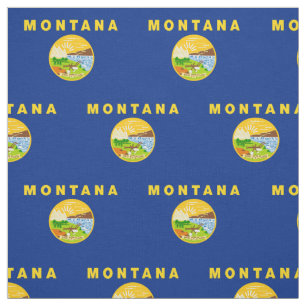 Tela Bandera del estado de Montana