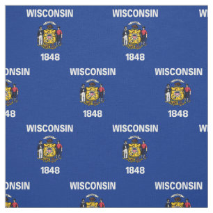 Tela Bandera del estado de Wisconsin