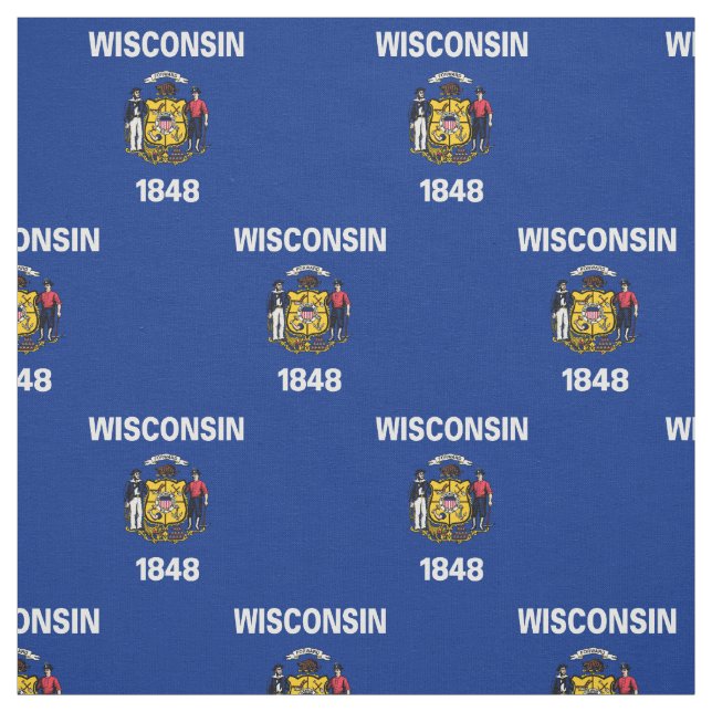 Tela Bandera del estado de Wisconsin (Retal)