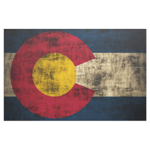 Tela Bandera del estado del Grunge del vintage de