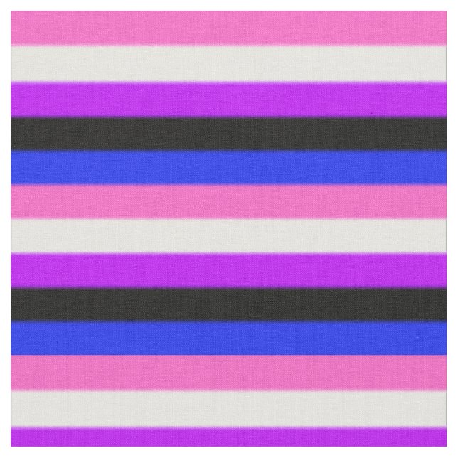 Tela Bandera del Orgullo de Fallo de Género (De cerca)