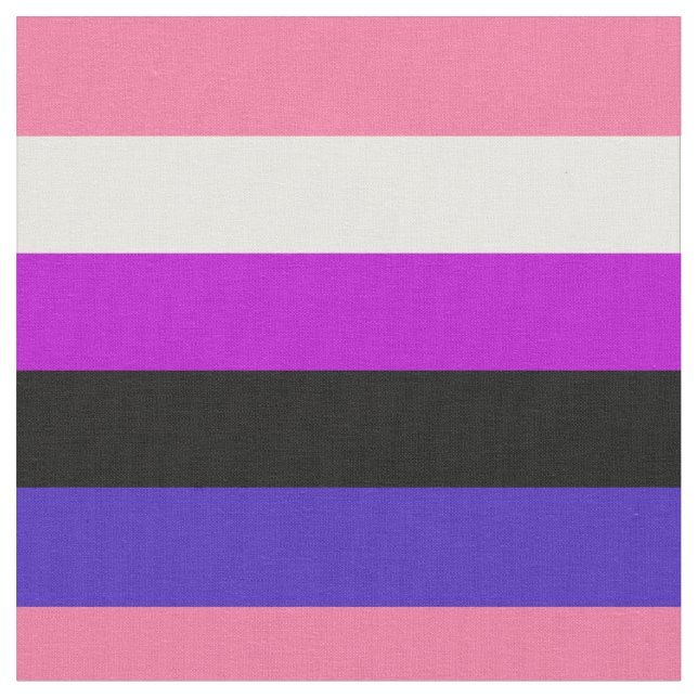 Tela Bandera del Orgullo de Género Fabric (De cerca)