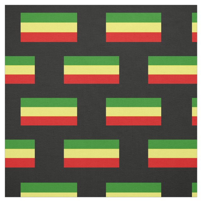 Tela Bandera del orgullo de Rastafarian (Retal)