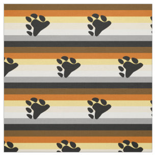 Tela Bandera del Orgullo del Oso con Paw