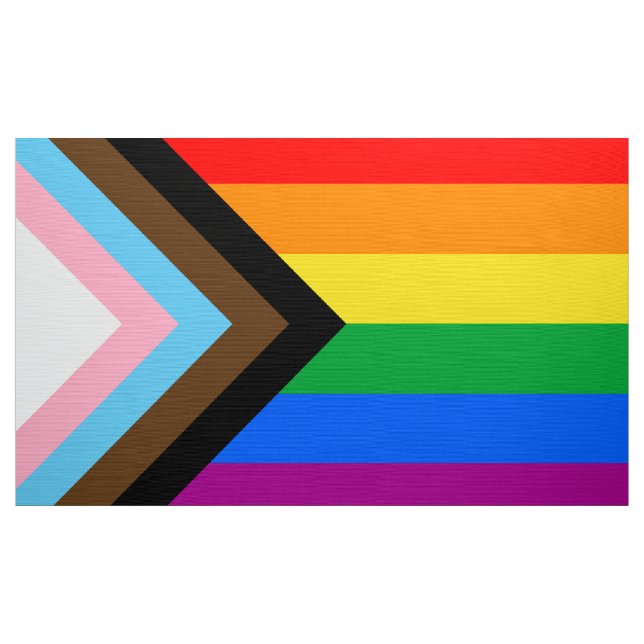 Tela Bandera del Orgullo del Progreso LGBTQ+ (Yarda)