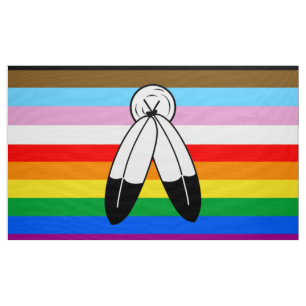 Tela Bandera del Orgullo LGBTQ+ de dos espíritus