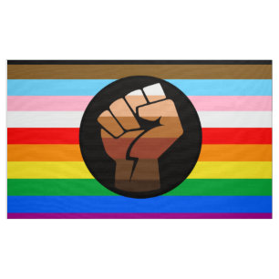 Tela Bandera del Orgullo POC Progreso LGBTQ+