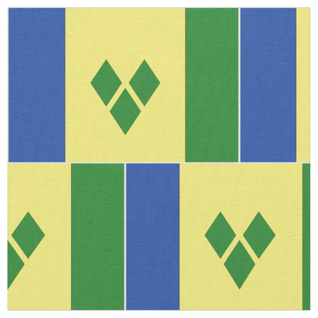 Tela Bandera del St. Vincent (De cerca)