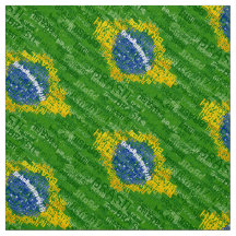 Bandera del texto del Brasil