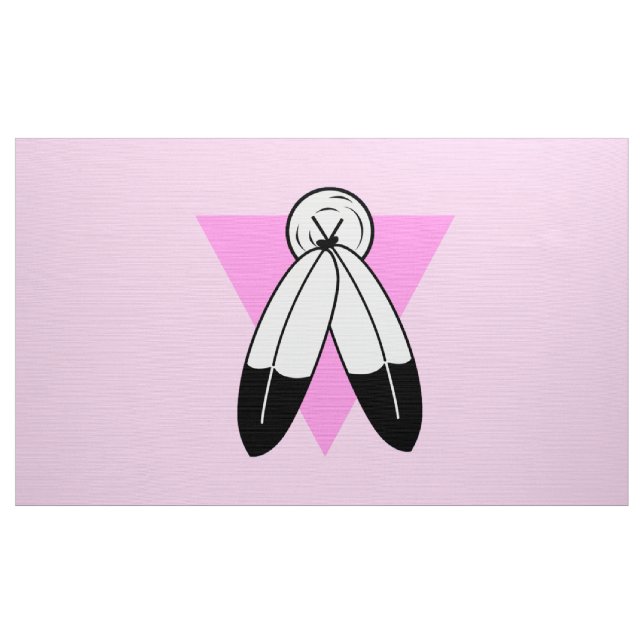 Tela Bandera del Triángulo Rosa de Dos Espíritus (Yarda)
