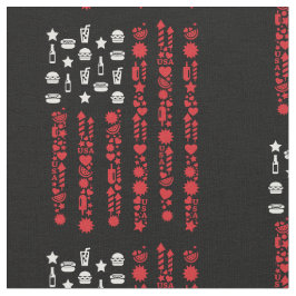 Tela bandera estadounidense 4 de julio fuegos artificia