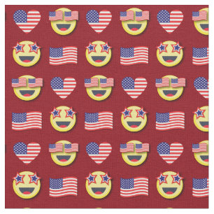 Tela Bandera estadounidense patriótica frente feliz 4 d