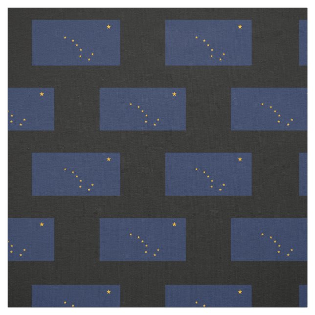Tela Bandera estatal de Alaska (Retal)