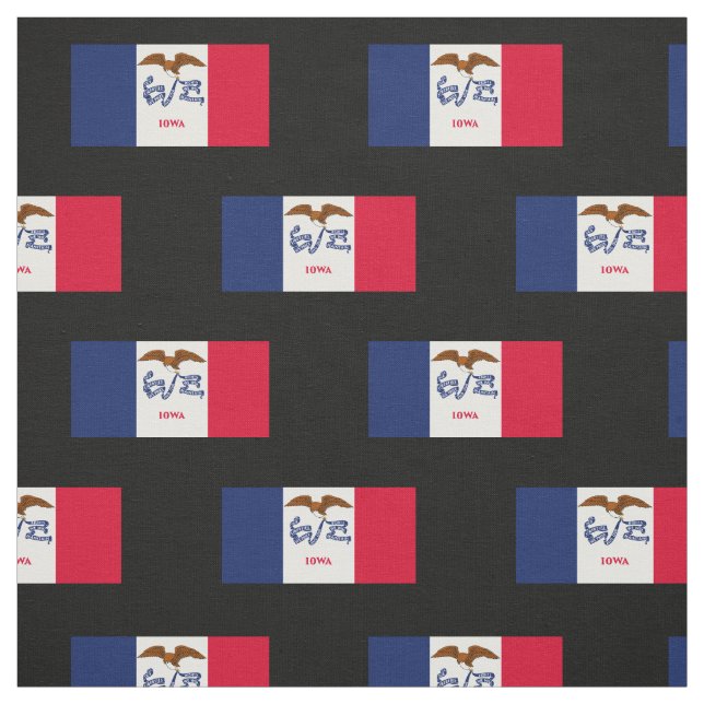 Tela Bandera Estatal Iowa (Retal)