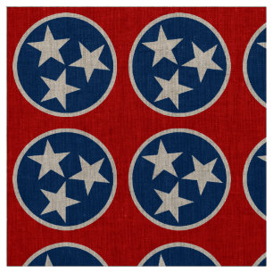 Tela Bandera Estatal Tennessee Estrellas Blancas Azules