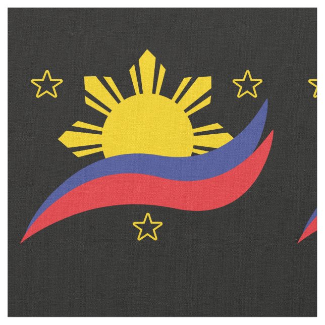 Tela Bandera filipina de Pinoy de Filipinas (De cerca)